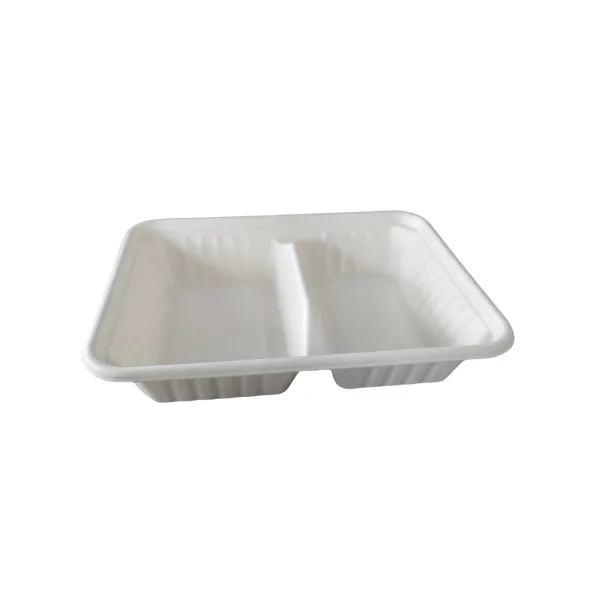 Two Compartment Bagasse Take Away Container